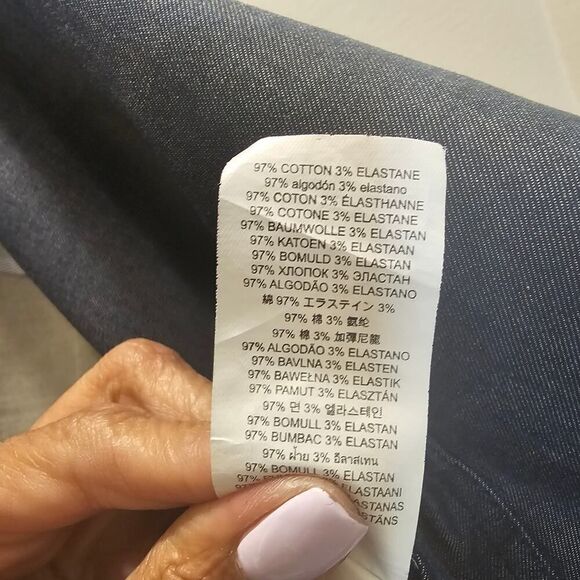 Michael Kors Mens Chambray Two Button Blazer Jacket, Blue, 42 Regular - Picture 9 of 12